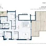 תכנית דירה - פנטהאוז מספר 11 | מגרש 327 | דגם 11 C