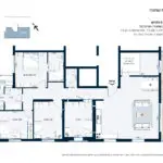 תכנית דירה - דירת גג מספר 6 | מגרש 332 | דגם D5